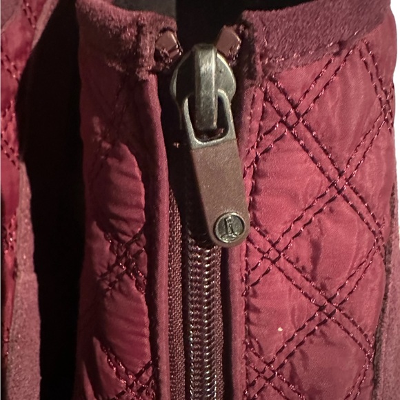 ❄️ Lands’ End slip-on shoe fleece lined Maroon Size 8.5 - Picture 14 of 15